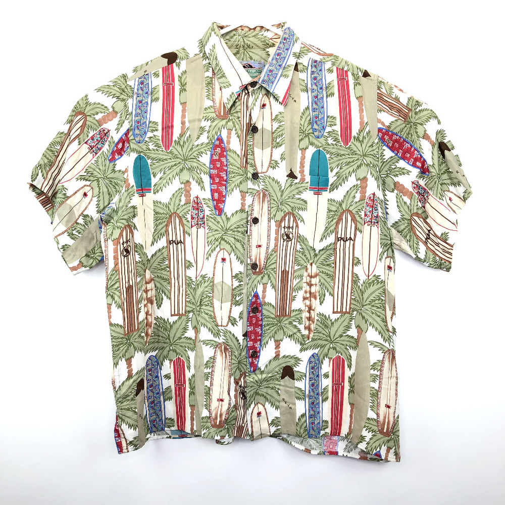 Reyn Spooner Mens Large Hawaiian Shirt Vintage